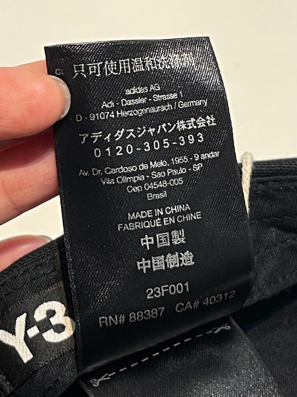 Y-3 요지야마모토 x 아디다스 볼캡 A1046 상품이미지8