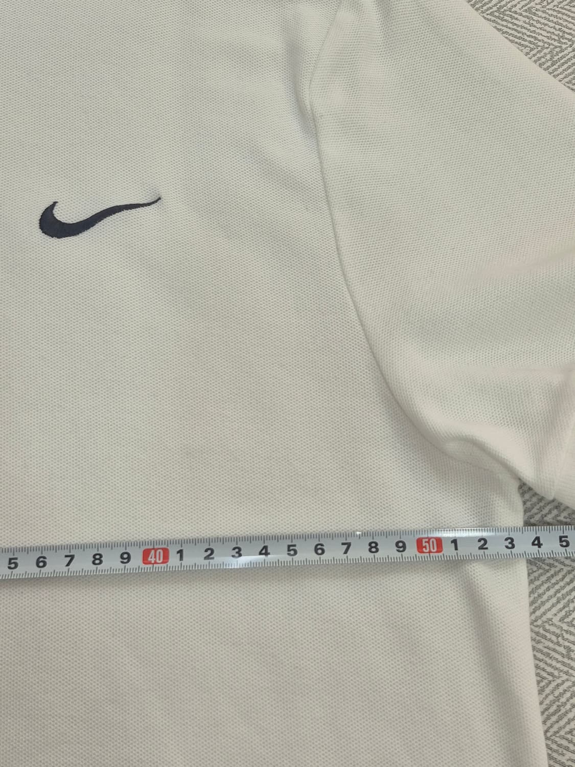 나이키 화이트 코튼 폴로 반팔티 카라티 XL 상품이미지8