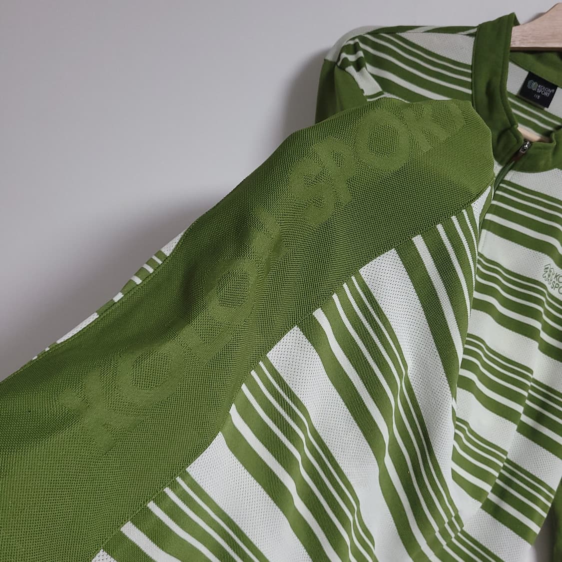 (115) 코오롱스포츠 스트라이프 긴팔 티셔츠 하프집업 작업복 등산복 상품이미지4