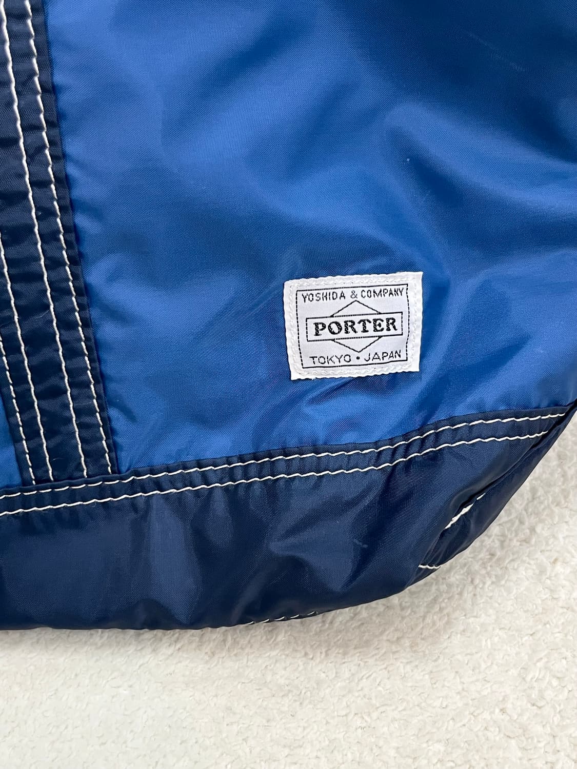 포터 스티치 호보백 블루 상품이미지2