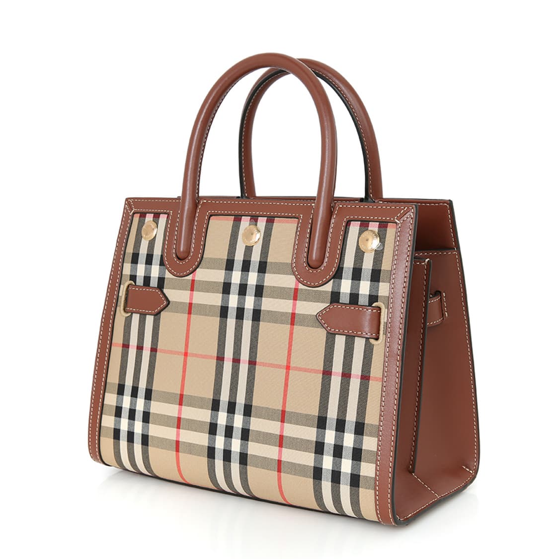 버버리 베이비 타이틀 배너 토트백 체크숄더 크로스 8025267 상품이미지2