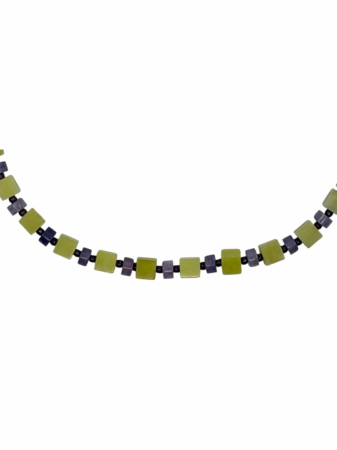 Lime violet grid necklace 상품이미지2