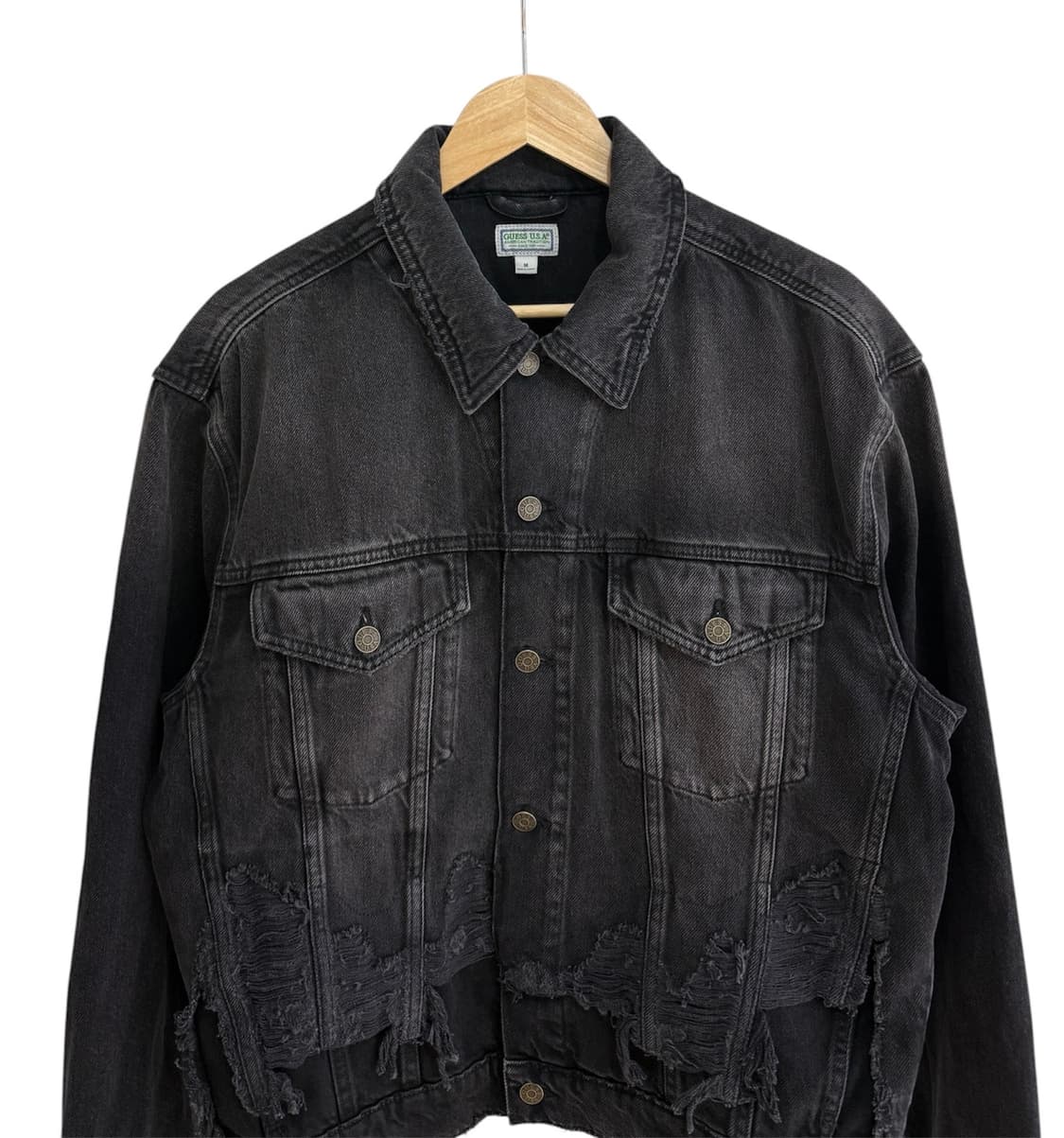 게스 USA 디스트레드 데님 자켓 상품이미지3