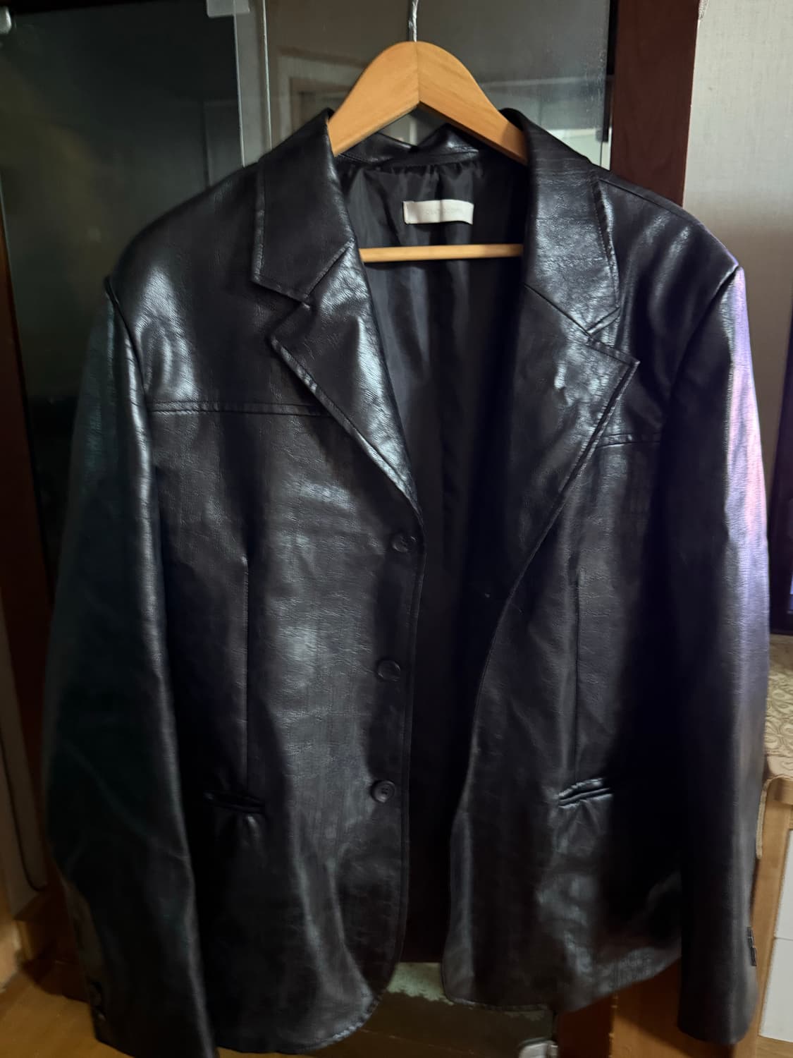 호아이보 레파트 레더 블레이저 상품이미지1