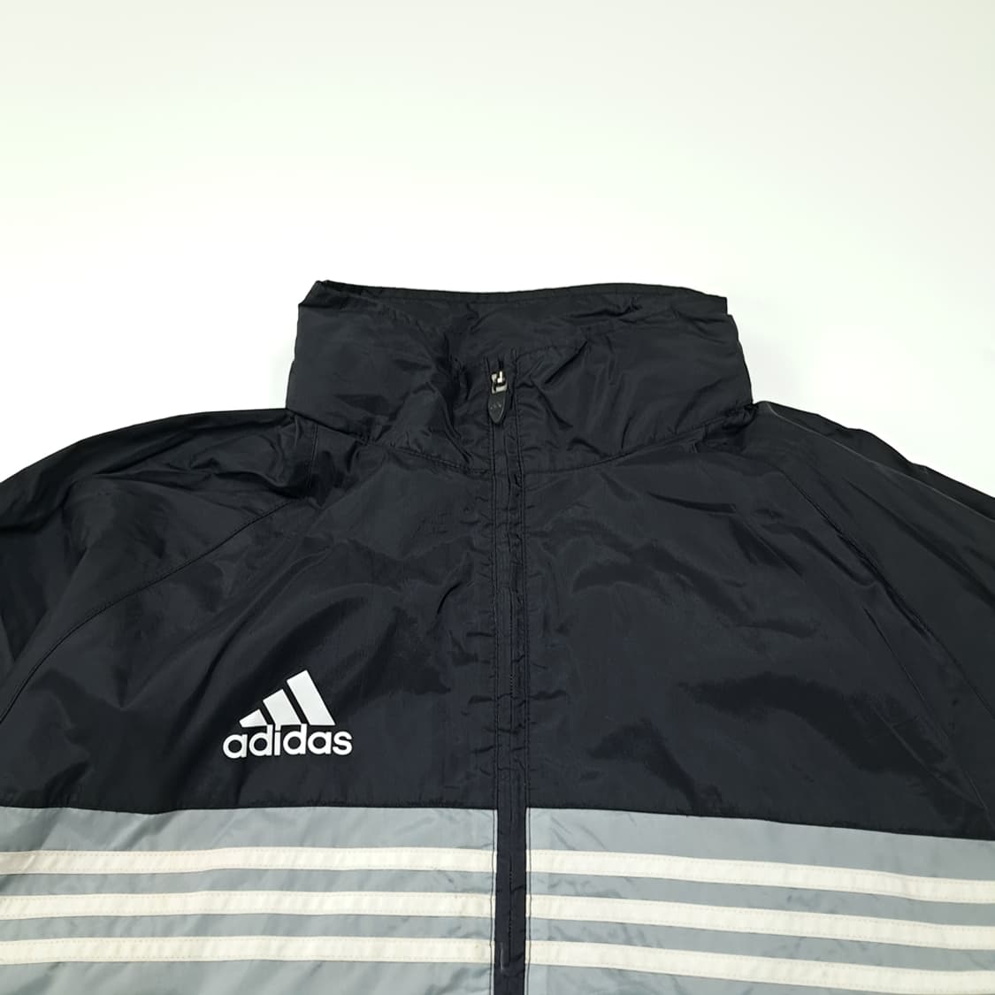 CL843 L 아디다스 삼선 블랙 바람막이 자켓 상품이미지2