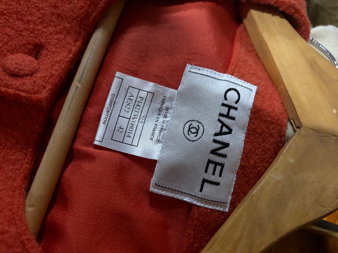 1999 Chanel 샤넬 울 포인트 컬러 자켓 42 상품이미지9
