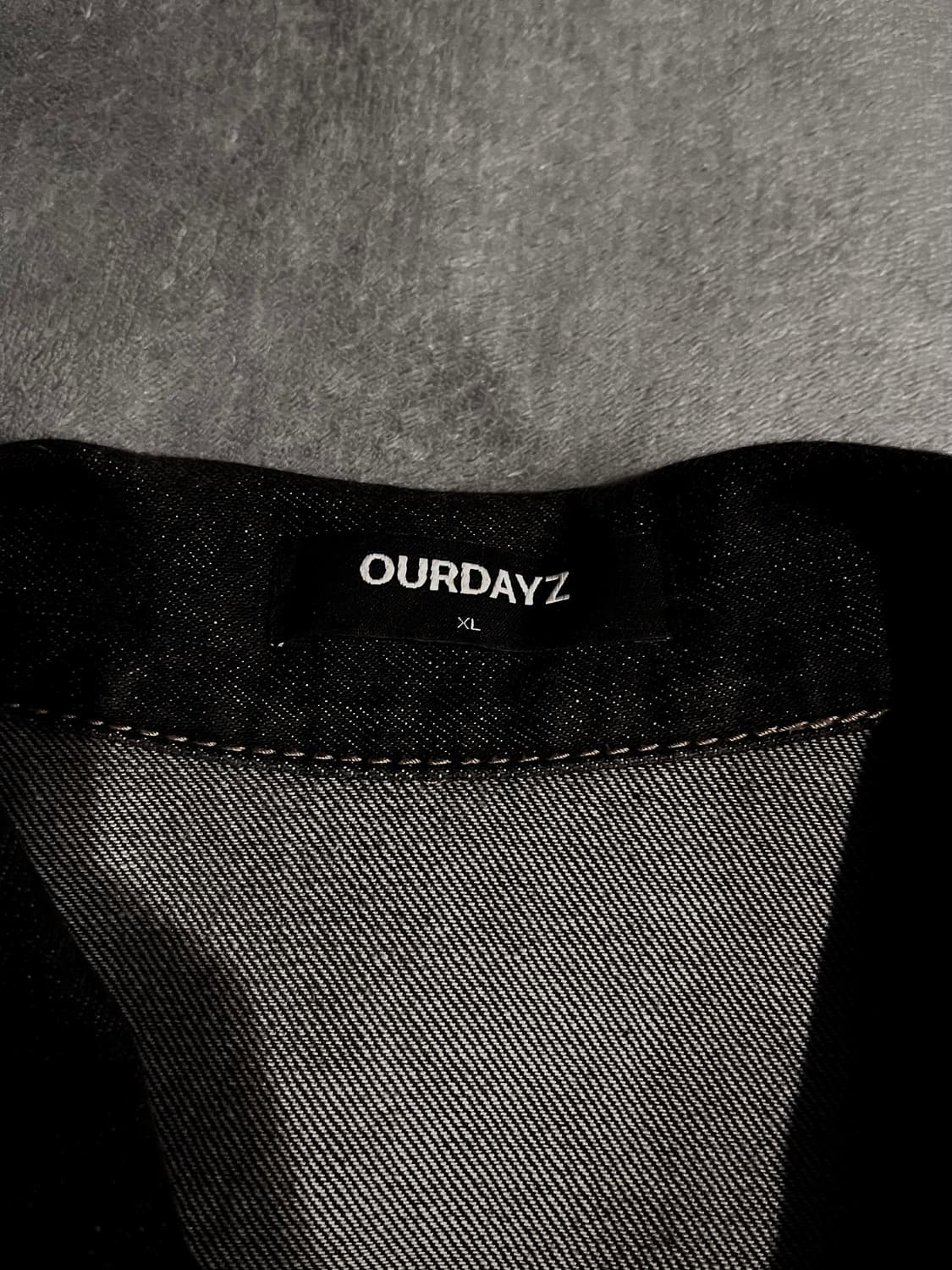 아워데이즈 블랙 데님 트러커 자켓 XL 상품이미지2