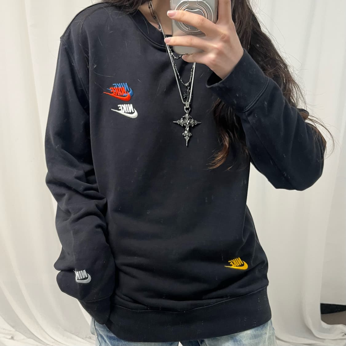 Nike Black Multi Logo Sweatshirt 상품이미지3