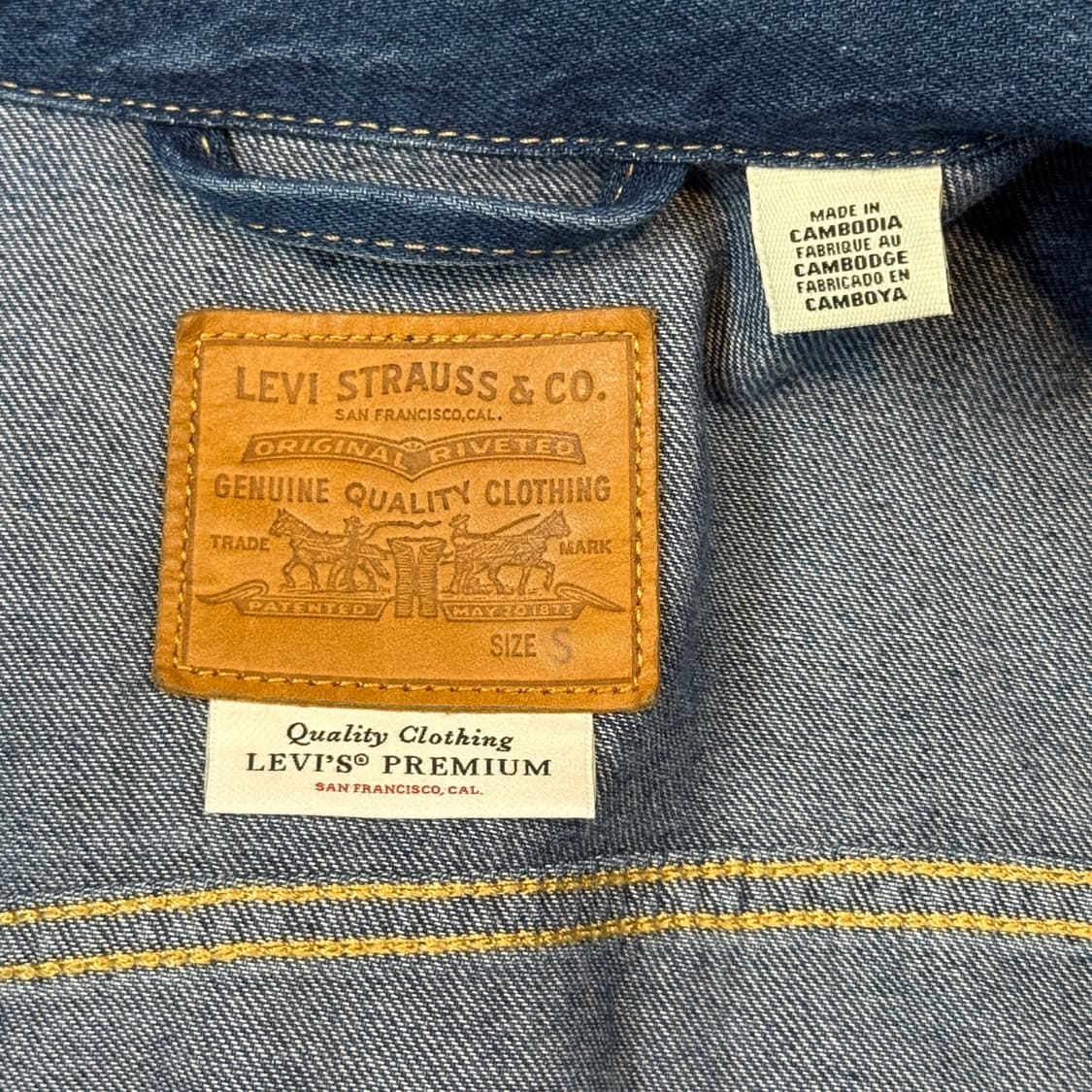 S) 리바이스 프리미엄 Big E 3세대 청 데님 자켓 상품이미지7