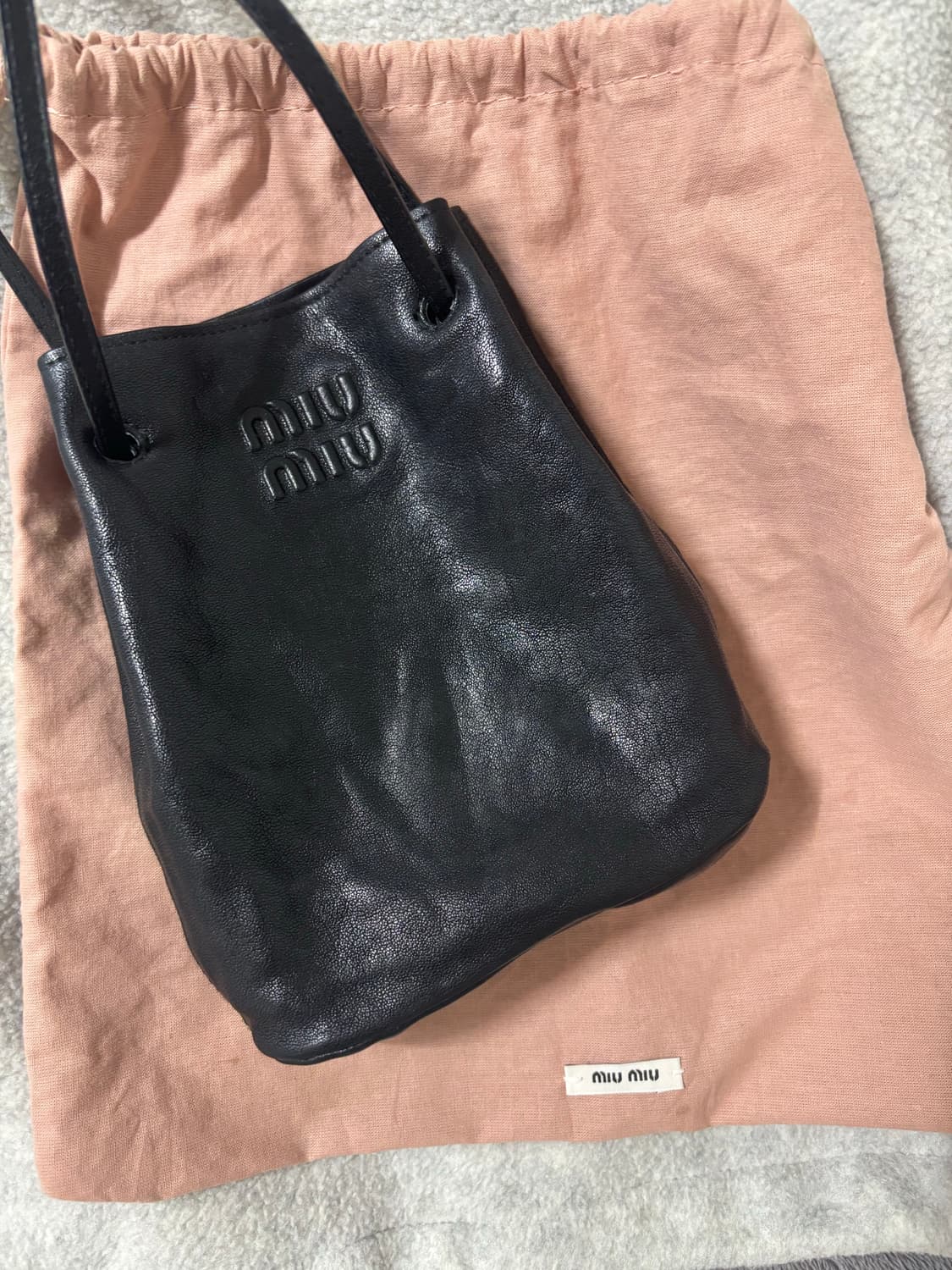 Miumiu 미우미우 나파레더 미니백 블랙 (정품) 상품이미지1