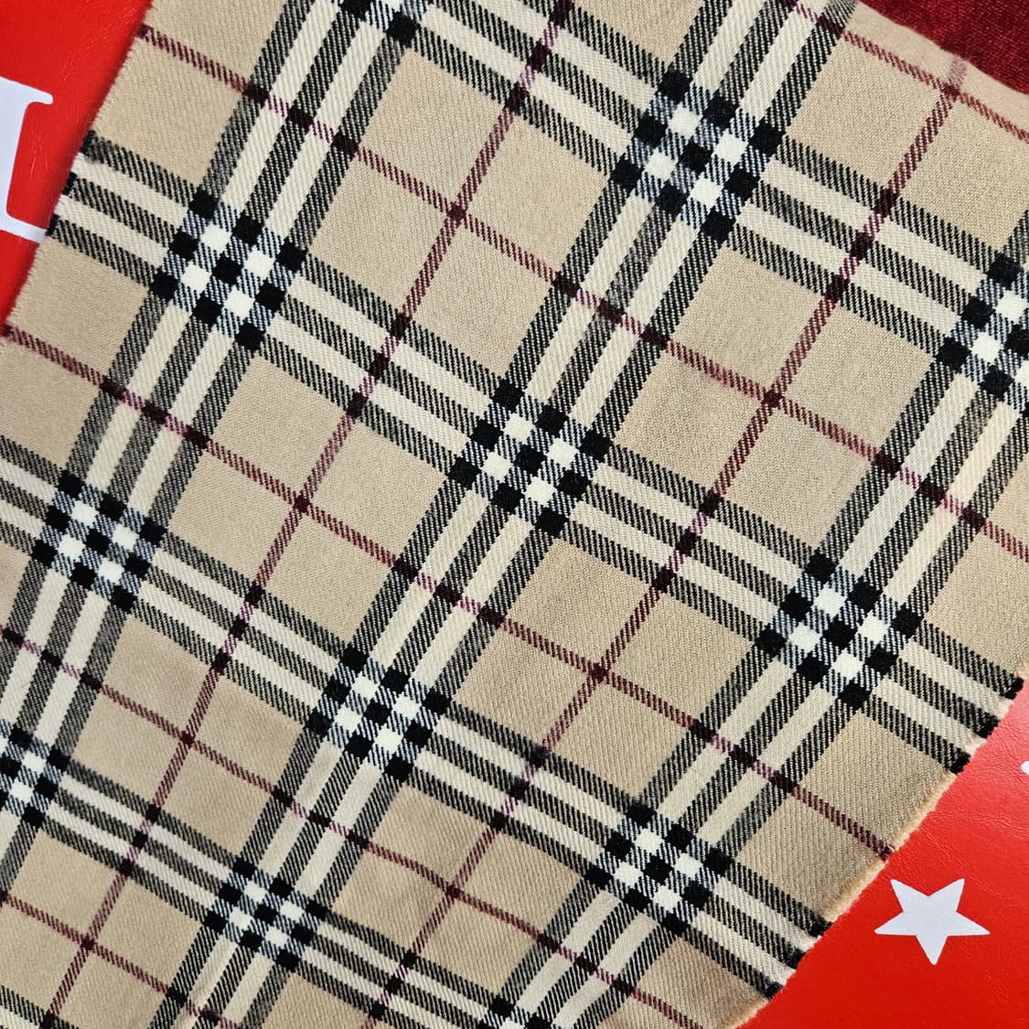 버버리(Burberry) 라이트 베이지 노바체크 램스울 머플러 상품이미지3