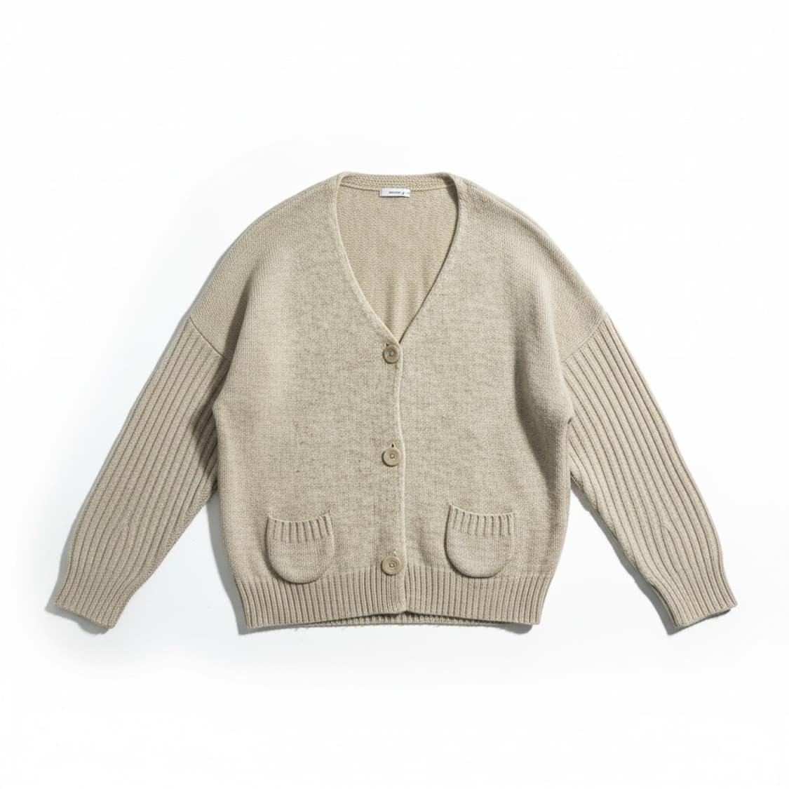 인티미시미 베이지색 니트 가디건 상품이미지1