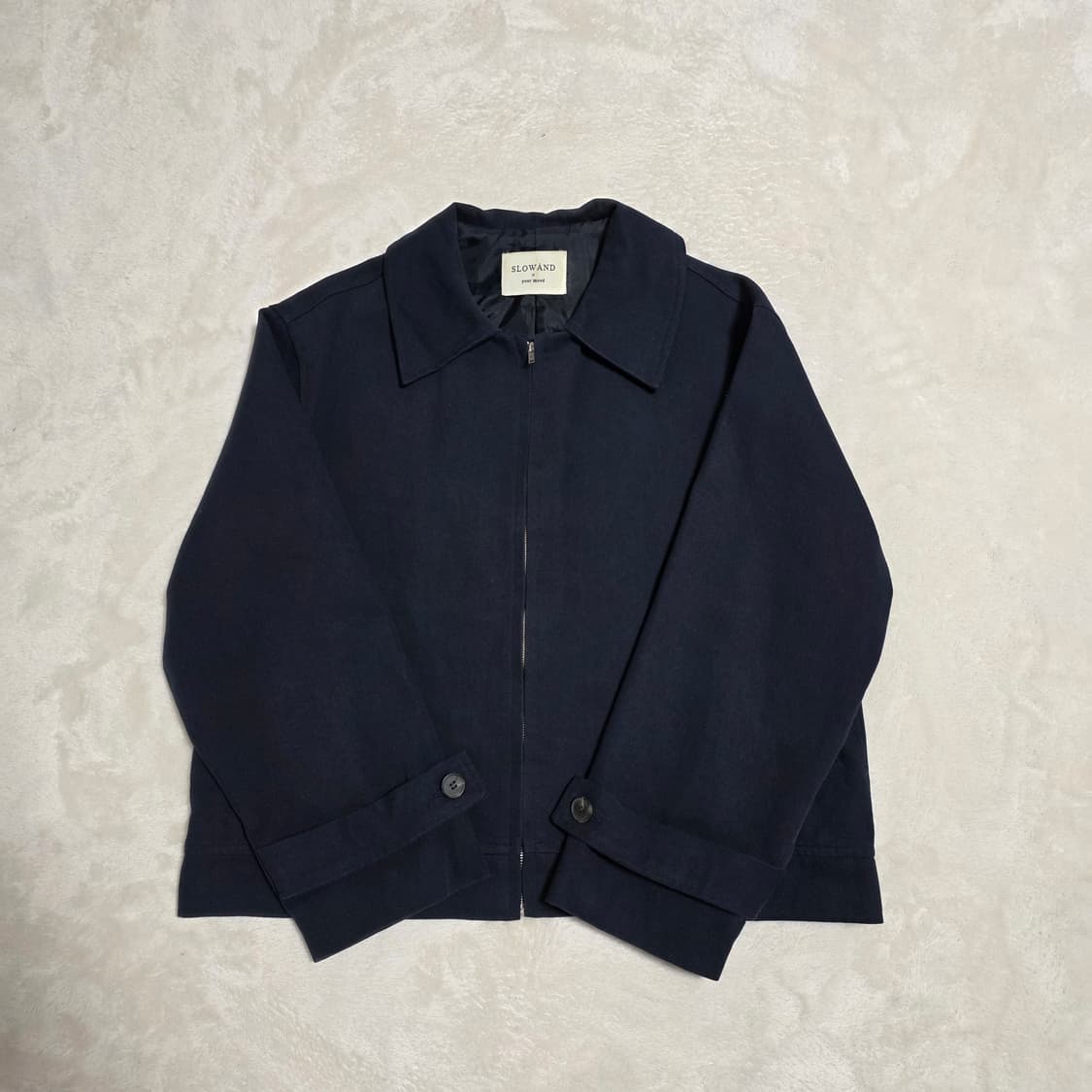 (F)여성 슬로우앤드 치노 집업 자켓 네이비 상품이미지2