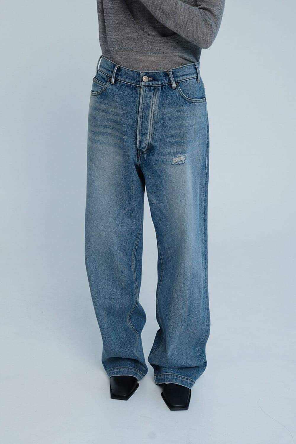 에핑글러 WASHED WIDE DENIM - BLUE 상품이미지8