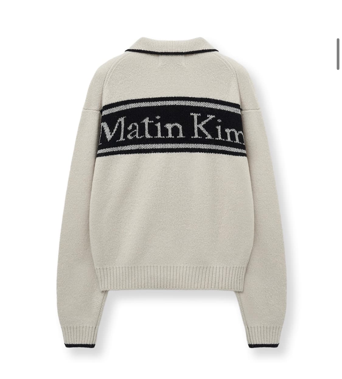 마뗑킴 Matin kim 아이보리 카라 니트 상품이미지1