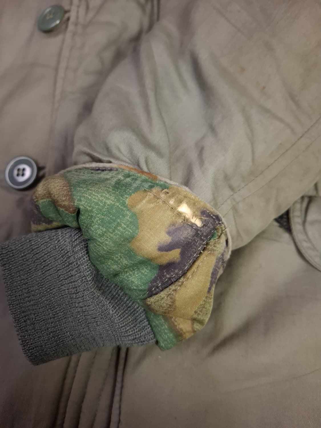 오리지날 미공군 70's  스카이라인 ERDL 모디파이드 N-3B 파카 상품이미지7