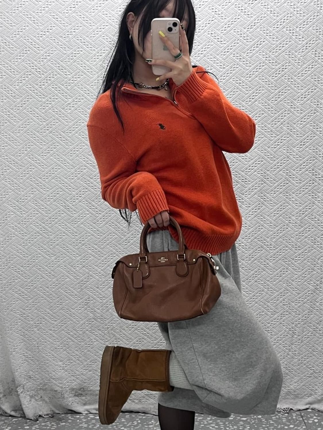 코치 빈티지 Y2K 키치 가죽 숄더백 토트백 C07512 상품이미지2