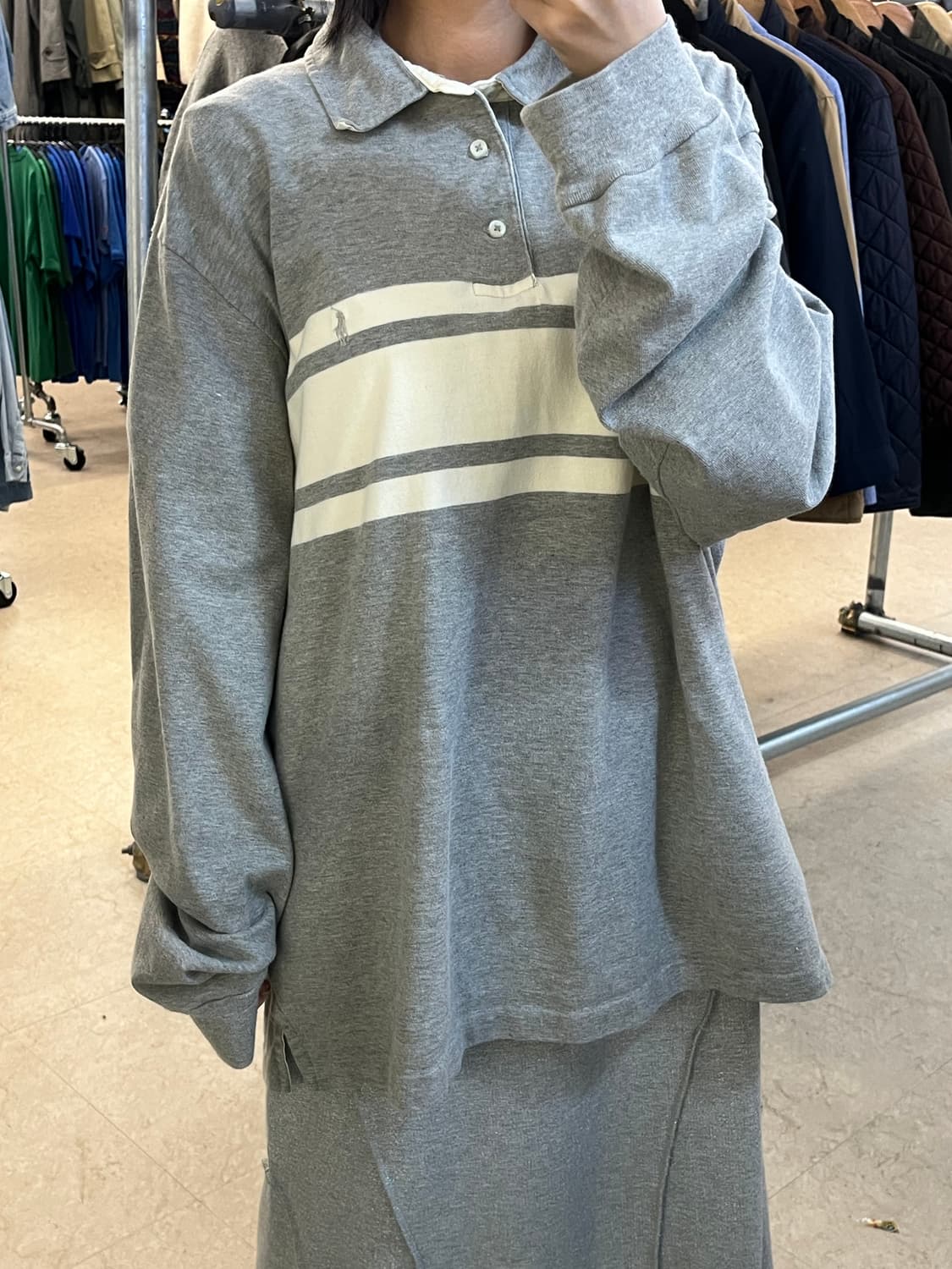 XL) POLO 폴로 랄프로렌 카라 럭비티  상품이미지1