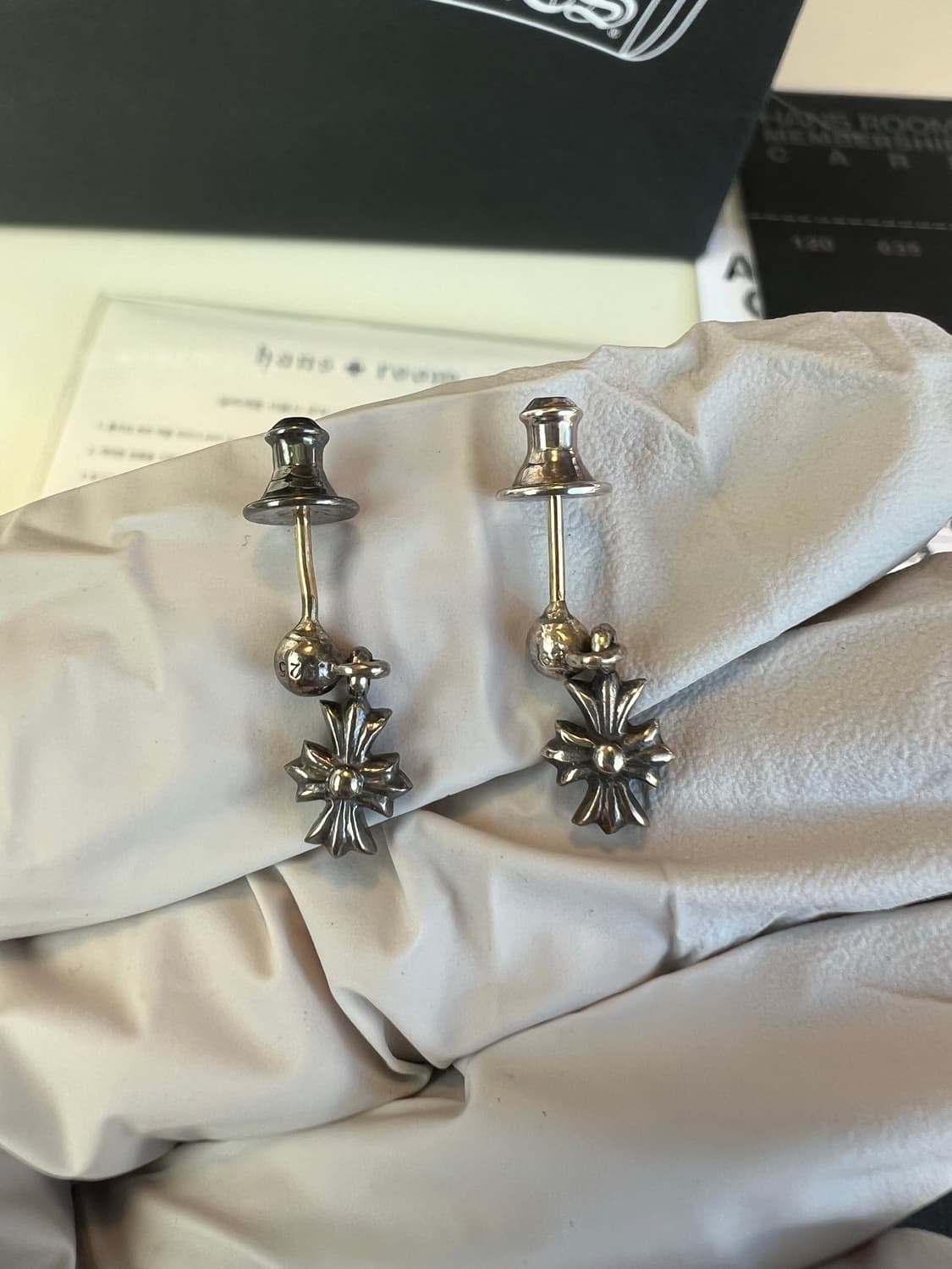 크롬하츠 타이니 e ch  드롭 이어링 2P 상품이미지2