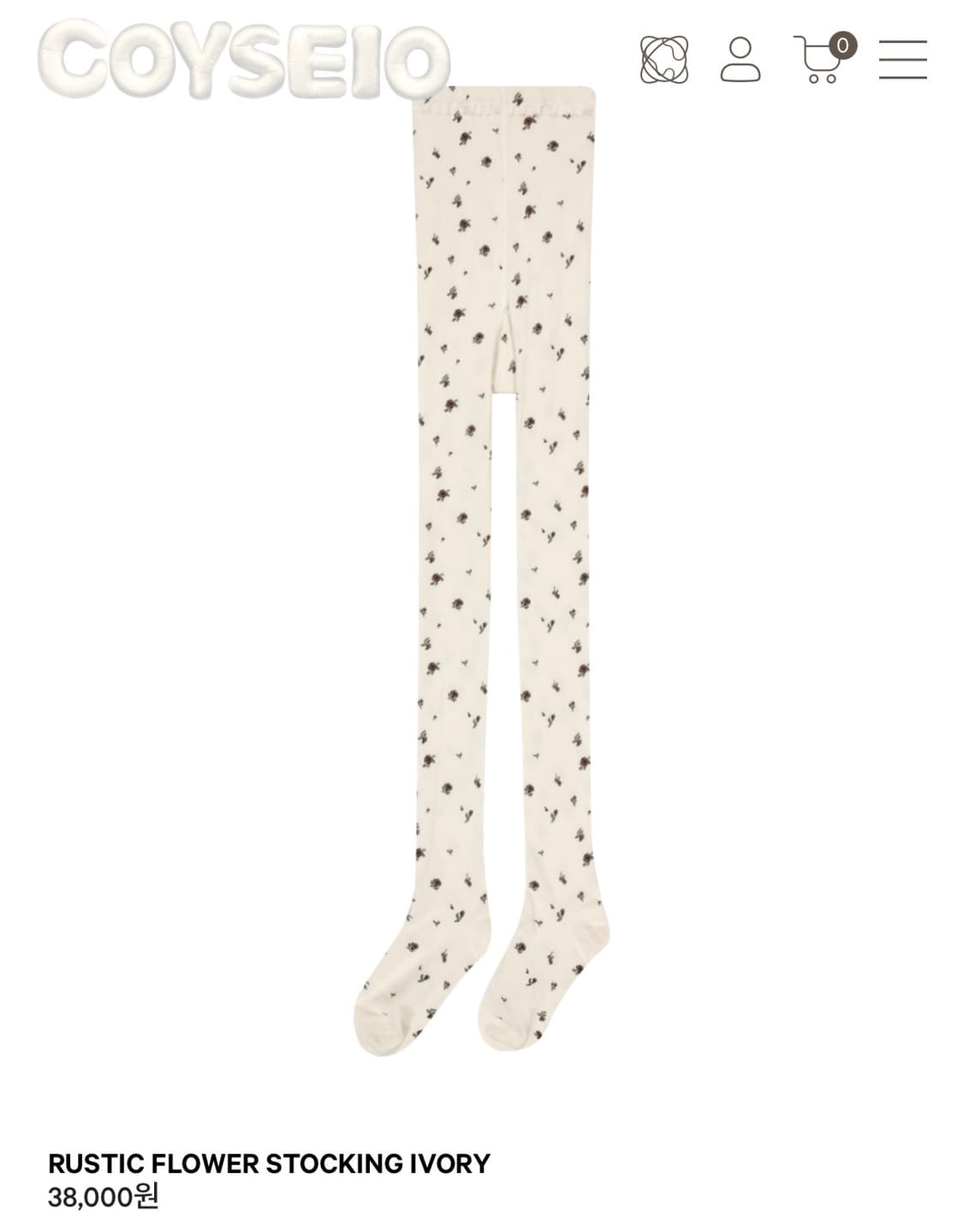 [구해요] 코이세이오 러스틱 플라워 스타킹 구해요! 상품이미지1