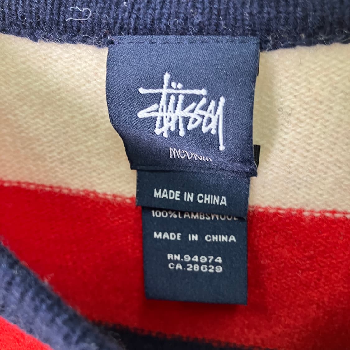 스투시 스트라이프 패턴 니트 상품이미지4