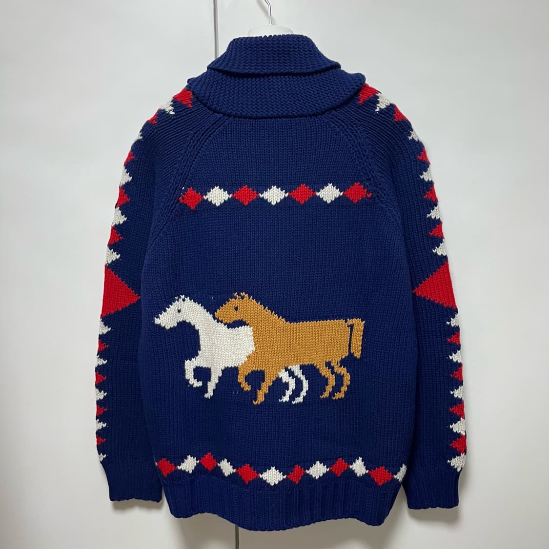 [M]보디 BODE 다이아몬드 카라 울 집업 가디건 상품이미지2