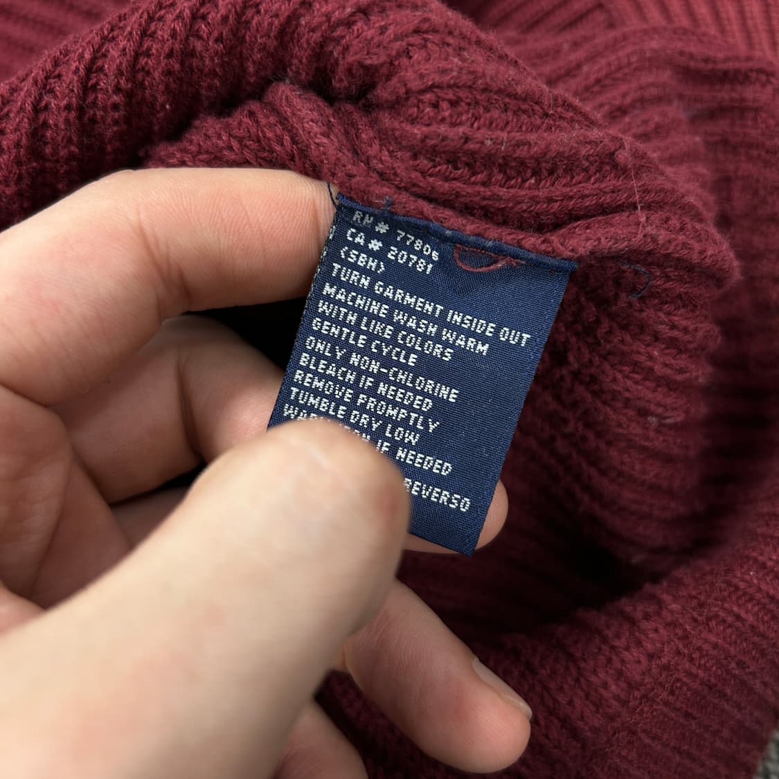 타미힐피거 월계수 빈티지 니트(XL) 상품이미지3