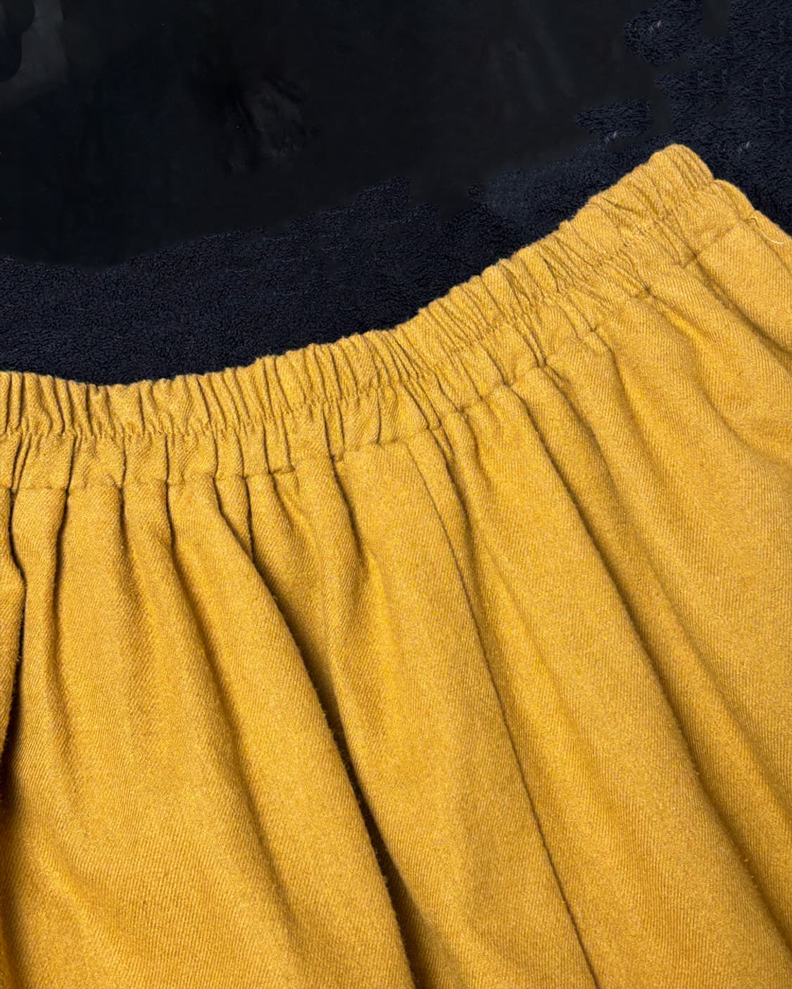 일본빈티지 머스타드 롱스커트 상품이미지4