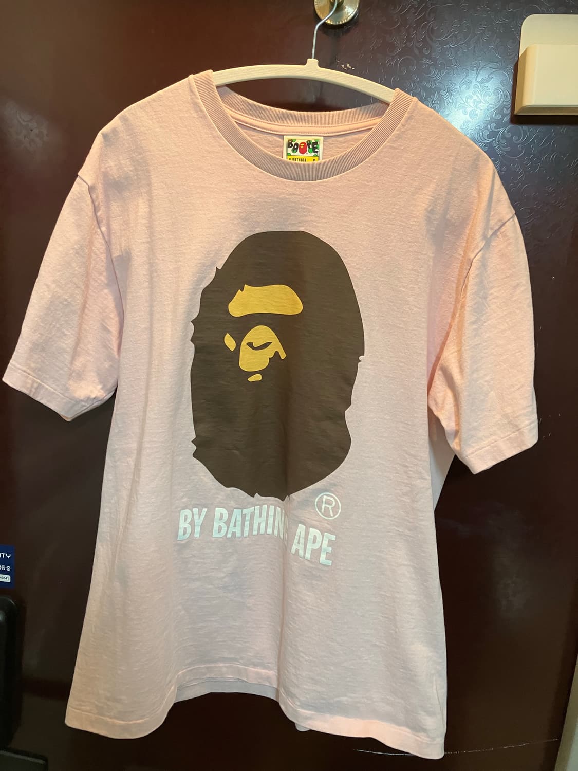 베이프 핑크 반팔 L 상품이미지1