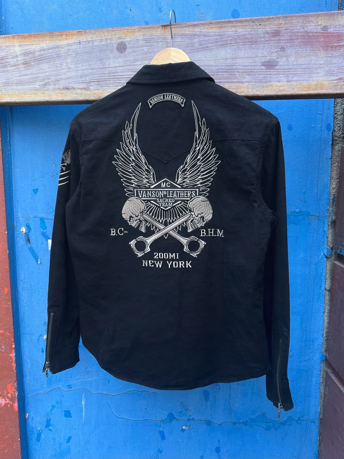 Vanson Leather Shirt Zip up Jacket 상품이미지1