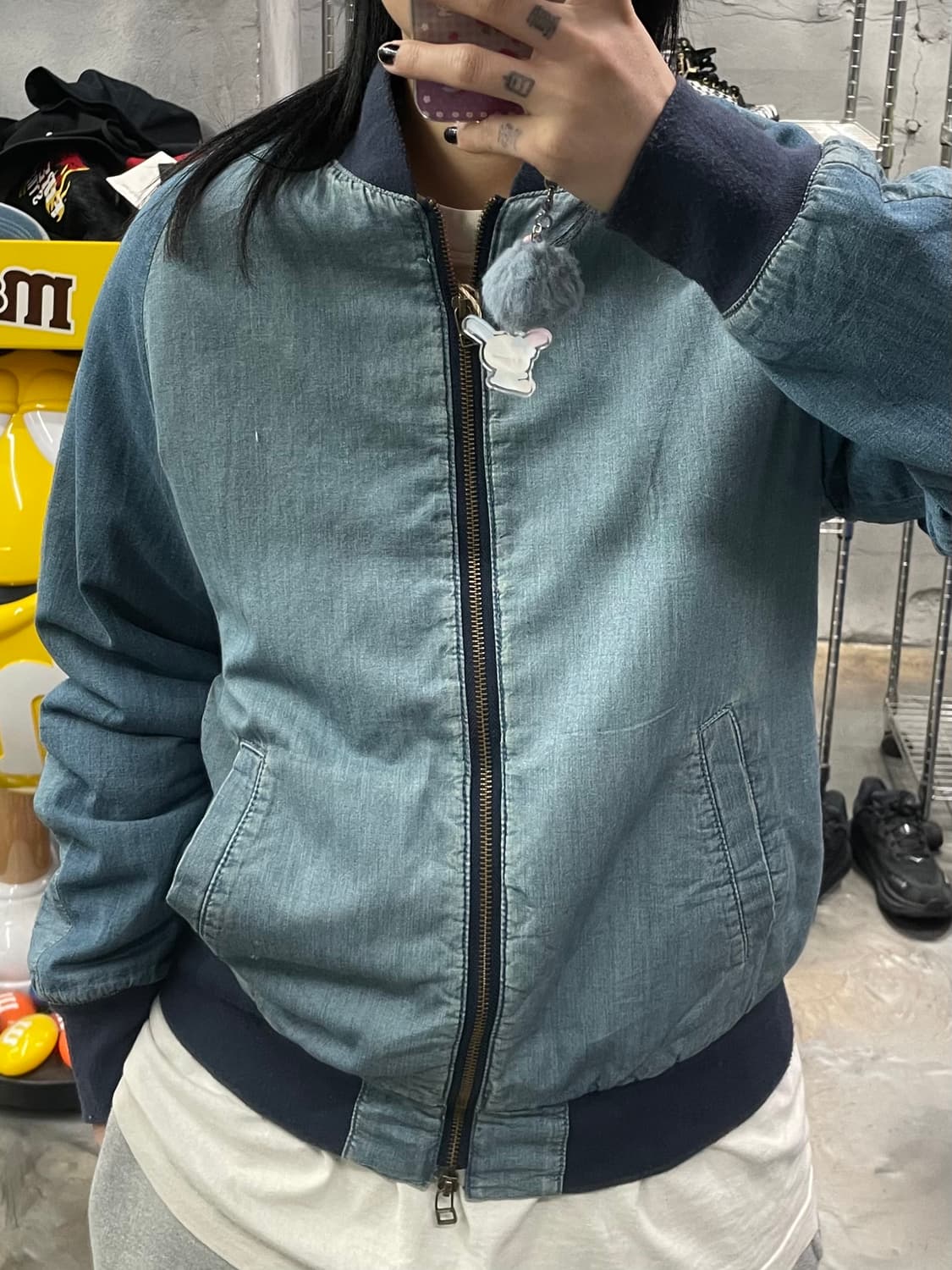 빈티지 패치 봄버 자켓 상품이미지8