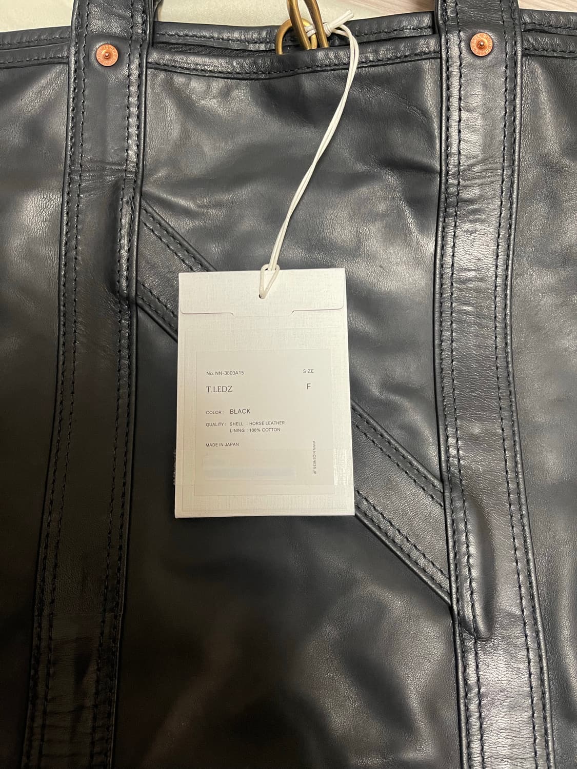 나이스네스 T.Ledz 토트백 새상품 상품이미지3