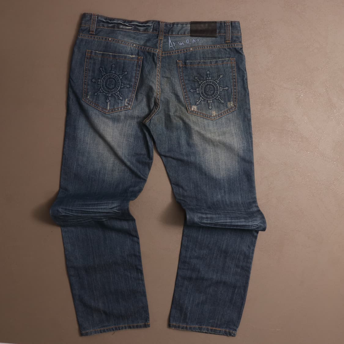아르마니 진스 로고 워싱 데님팬츠 A1623 상품이미지7