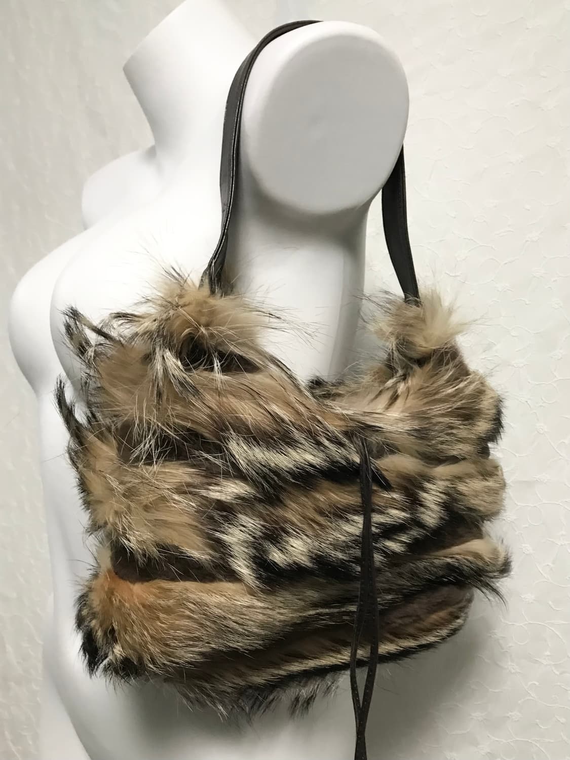 빈티지 00s y2k 라쿤퍼 숄더백 가방 상품이미지1