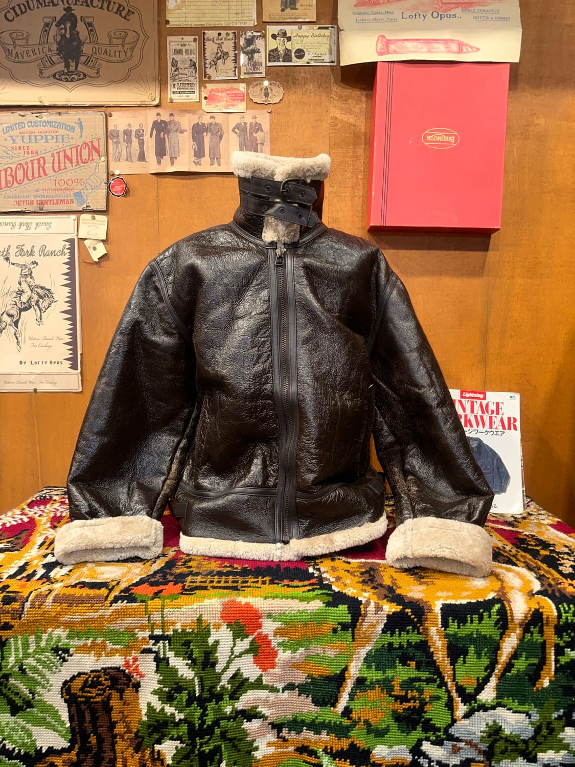 ( XL-2XL ) B3무스탕 양가죽무스탕 빈티지무스탕 워크웨어 밀리터리 상품이미지3