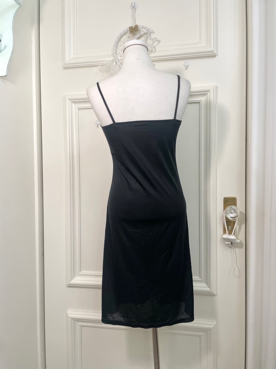 black shirring side bow rayon span opc 상품이미지10