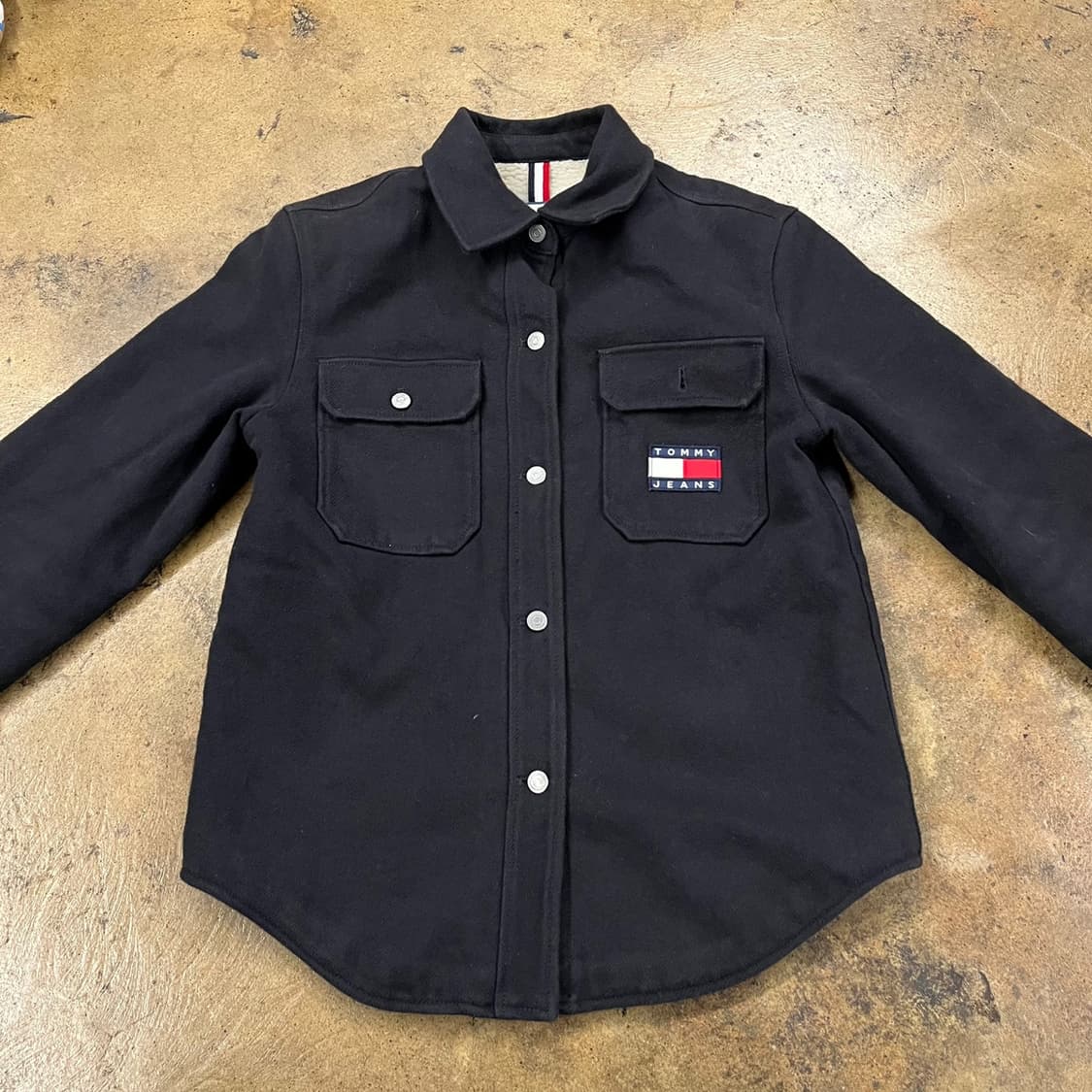 [정품/S] 타미힐피거 블랙 셔츠 자켓 b14 상품이미지3