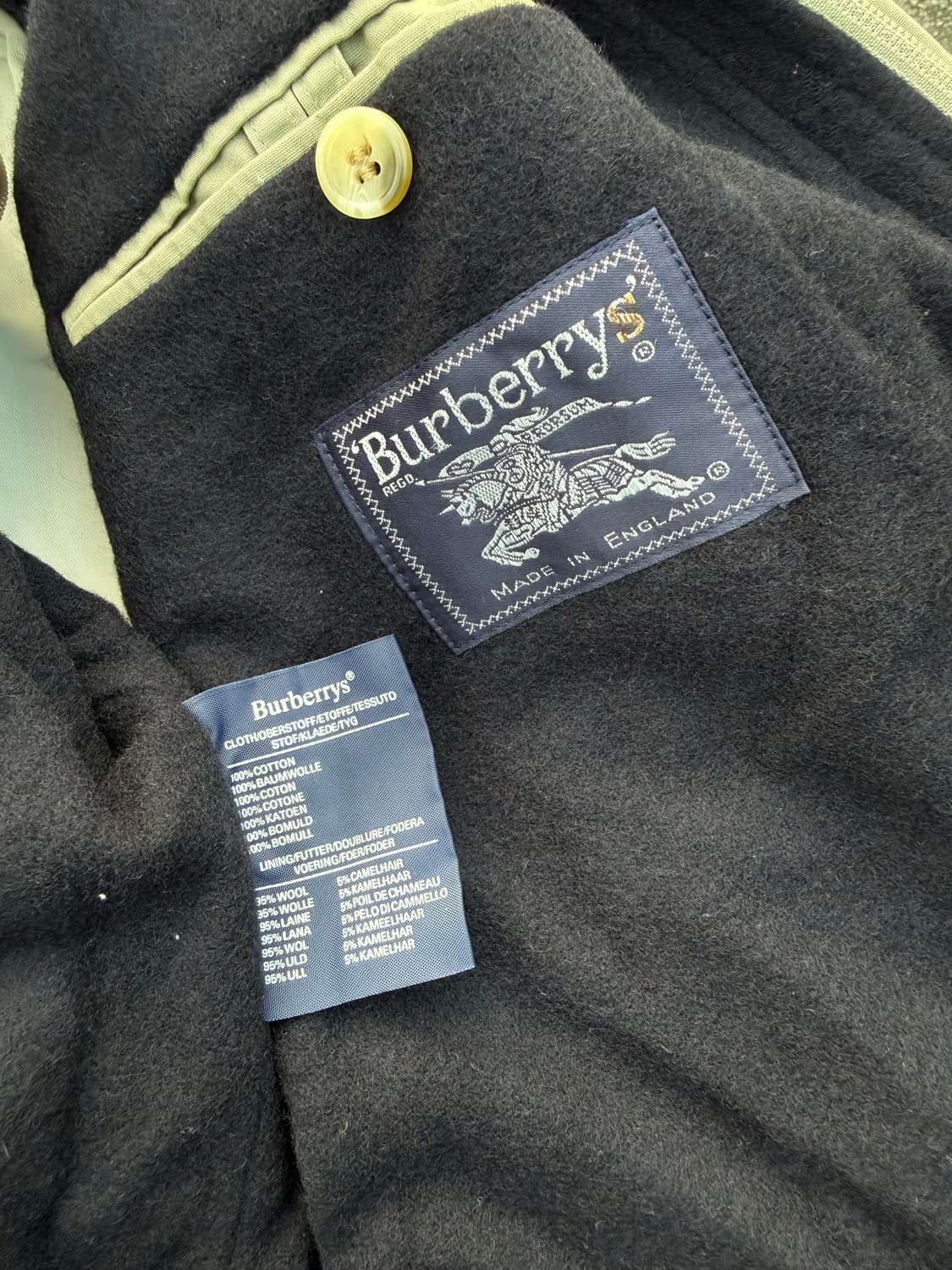 Burberry 90s 버버리 크레스트로고 블루종 자켓 상품이미지4