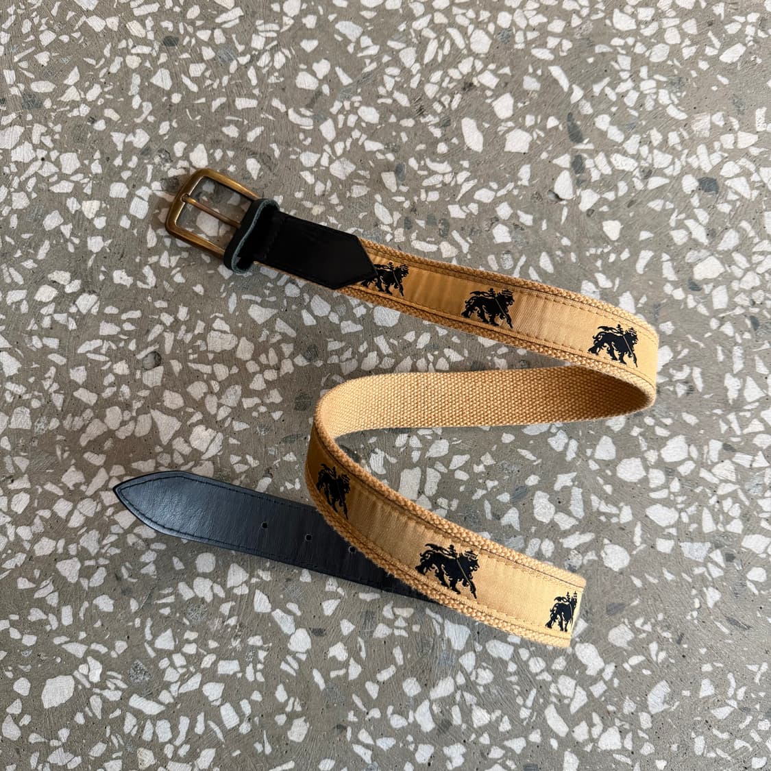 올드 스투시 레더 탭 벨트 상품이미지3