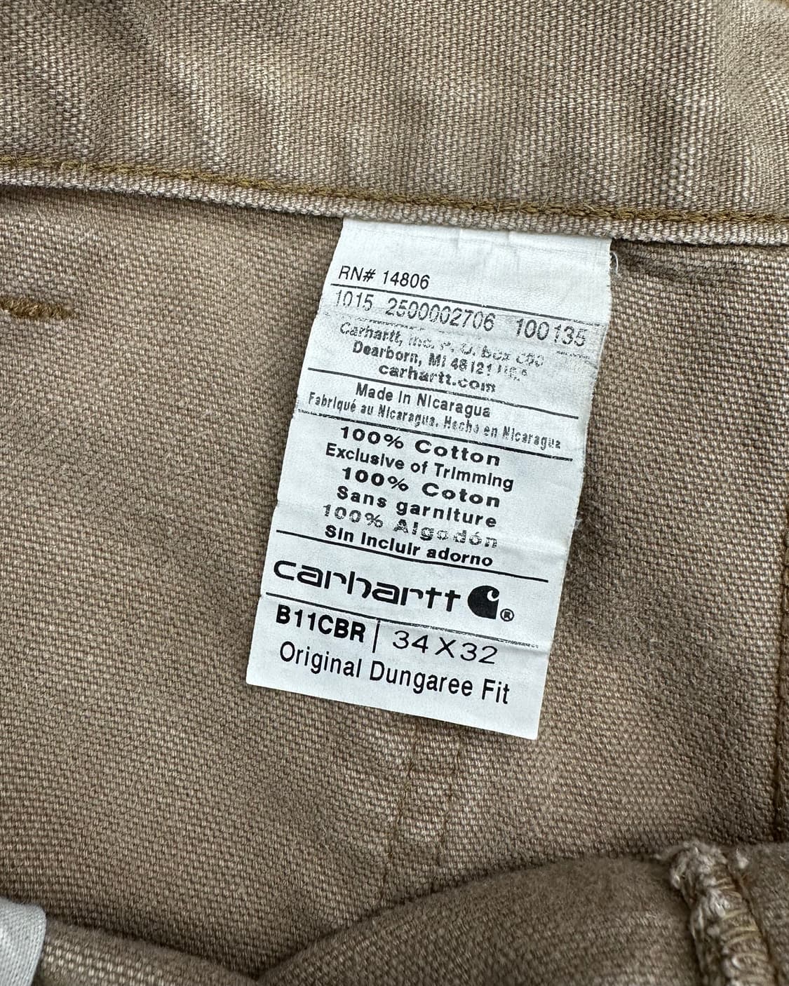 (허단43)칼하트 카펜터팬츠-M1776 상품이미지5