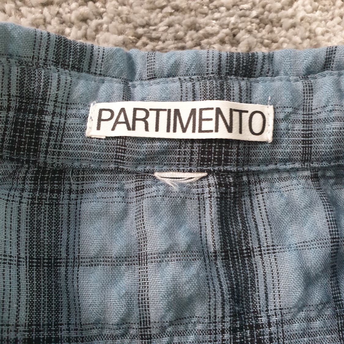 [무료배송] PARTIMENTO 체크 반팔 셔츠 상품이미지3