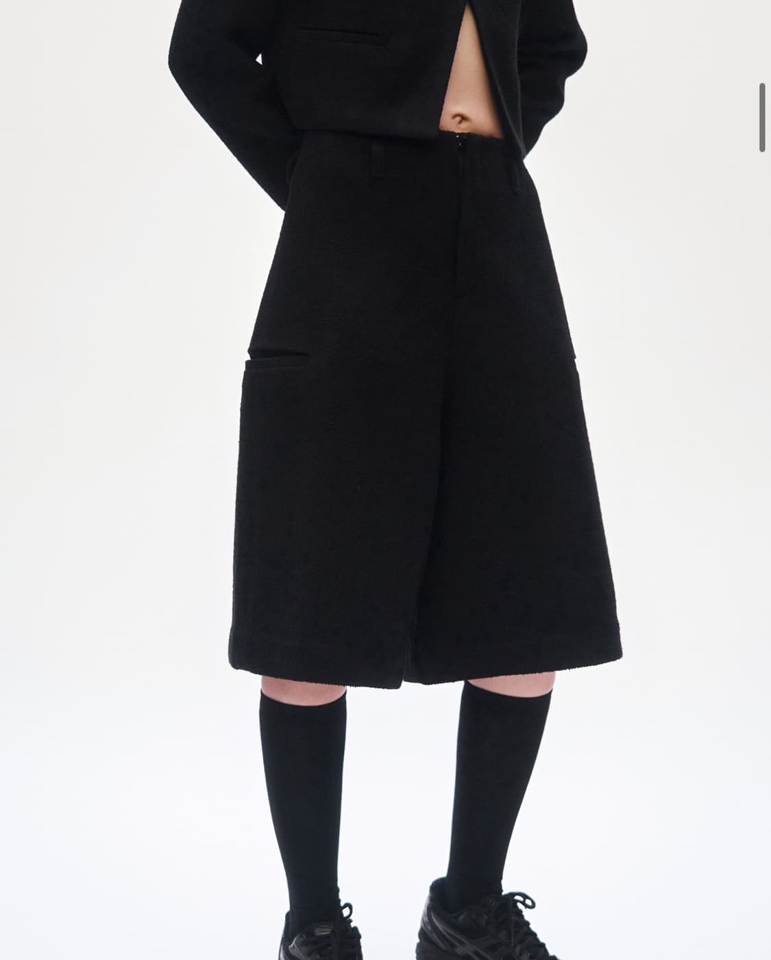 Crop Tweed Set-up Pants 상품이미지3