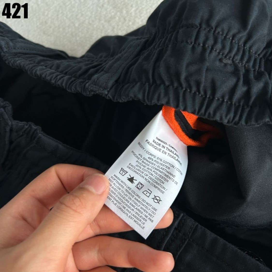 나이키 블랙 면바지 카고  상품이미지3