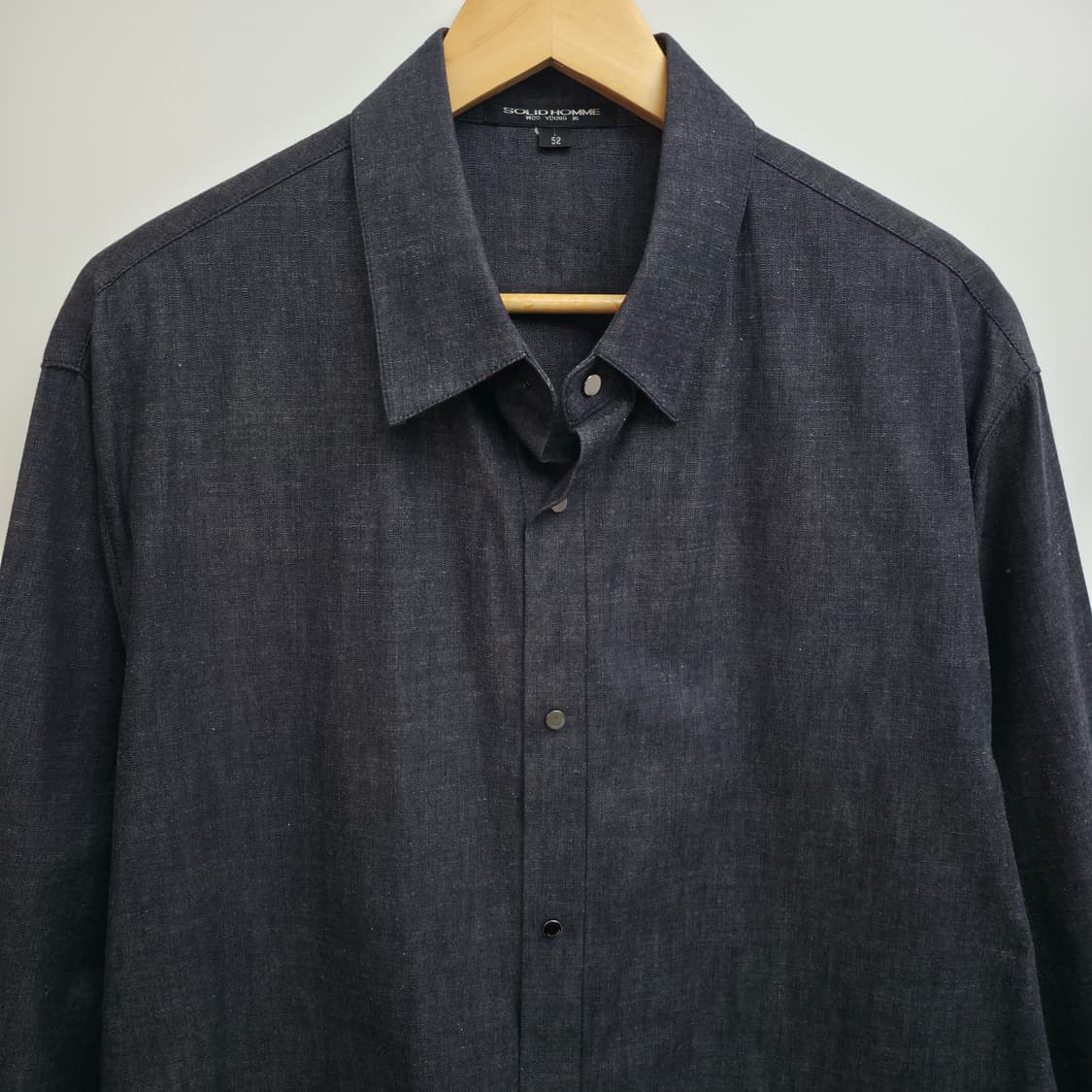 [XL] 솔리드옴므 다크 데님 셔츠 상품이미지2