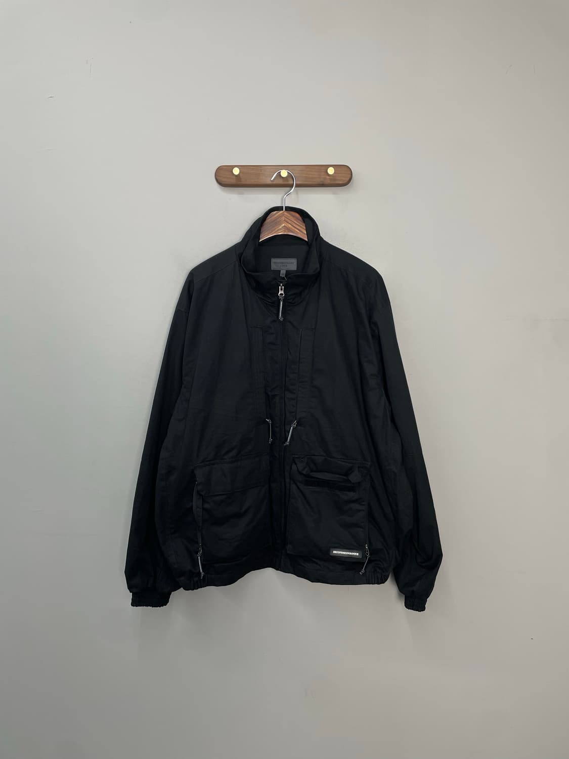 세컨드모놀로그 컨템포러리 블랙 크롭 필드 자켓 H1535 상품이미지2