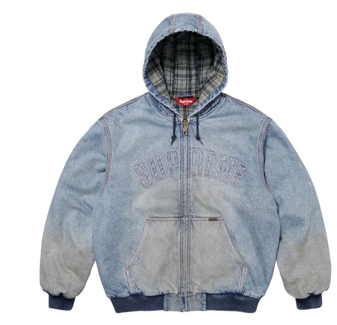 슈프림 리플렉티브 아크 후드 워크 자켓 데님 상품이미지1