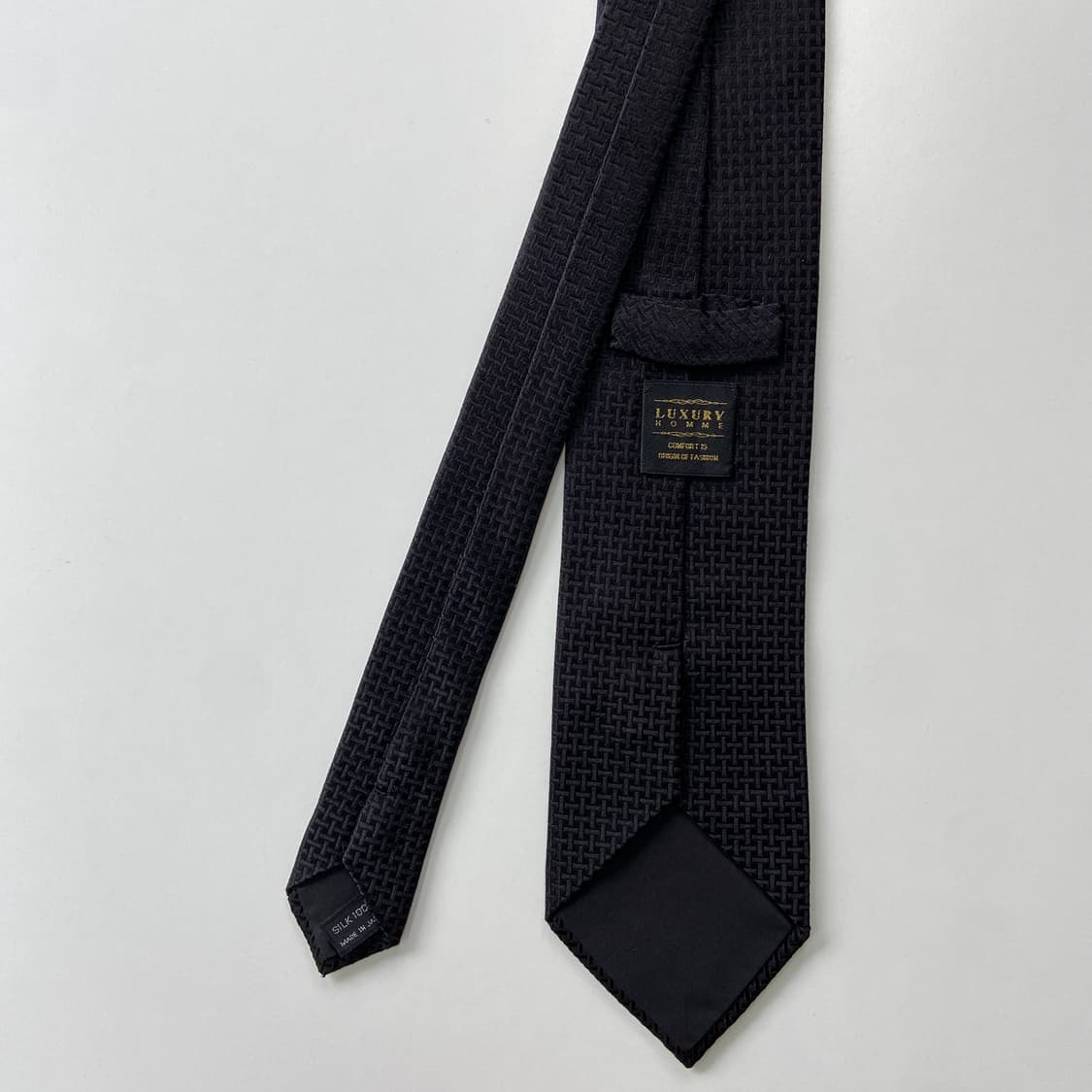 Luxury Homme 블랙 넥타이 8.6cm 상품이미지2