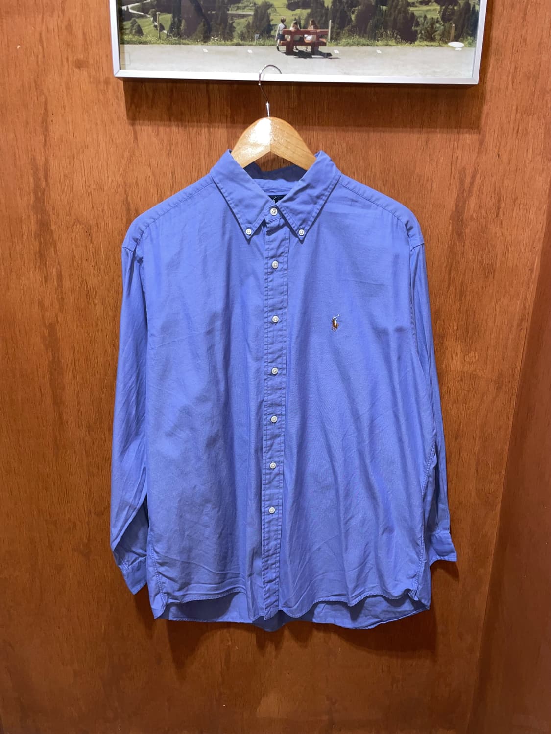 (16 1/2) POLO 폴로 랄프로렌 솔리드 셔츠 야머스핏 상품이미지3