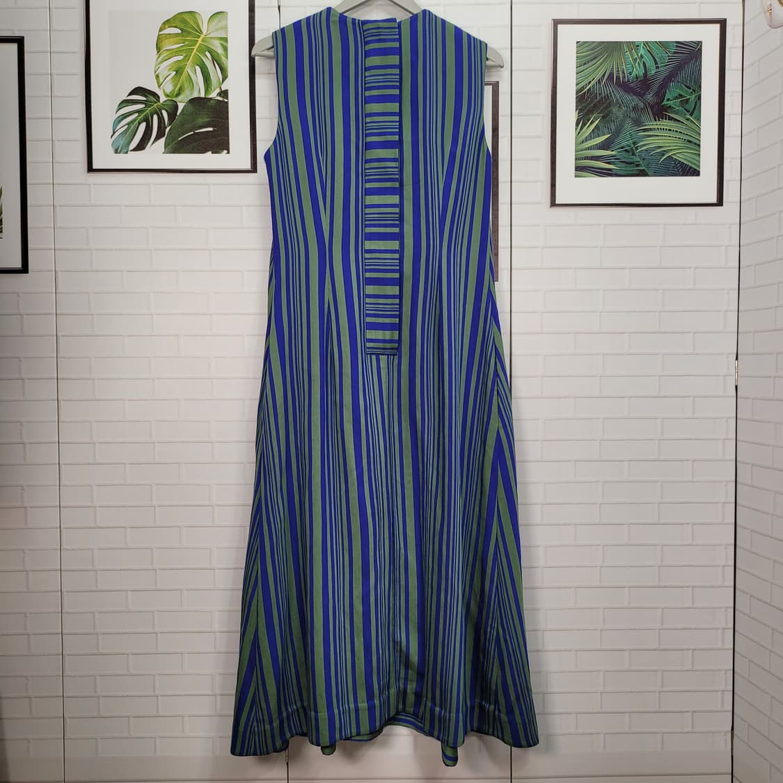 COS 코스 스트라이프 민소매 롱 원피스 EU40 사이즈 상품이미지4