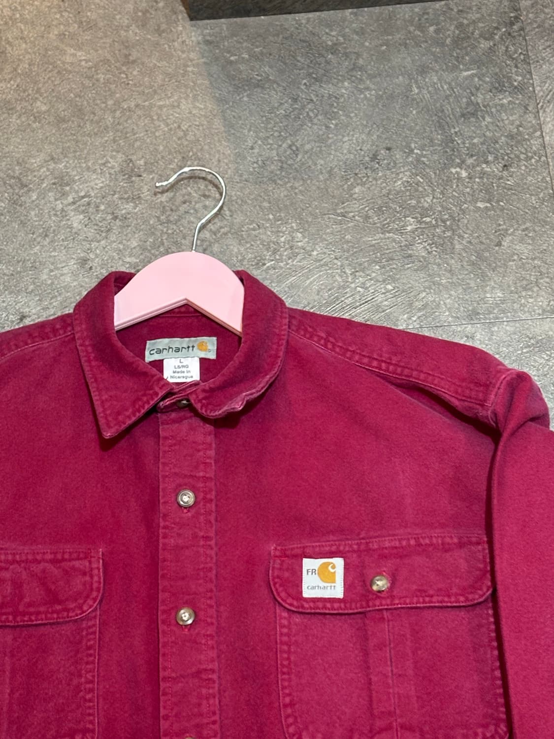 칼하트 남방 워크셔츠 자켓 L사이즈 상품이미지4
